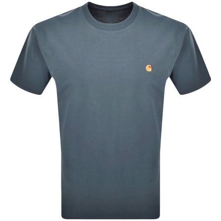 Carhartt WIP Aiken Pocket T Shirt Dusky Blue | Mainline Menswear